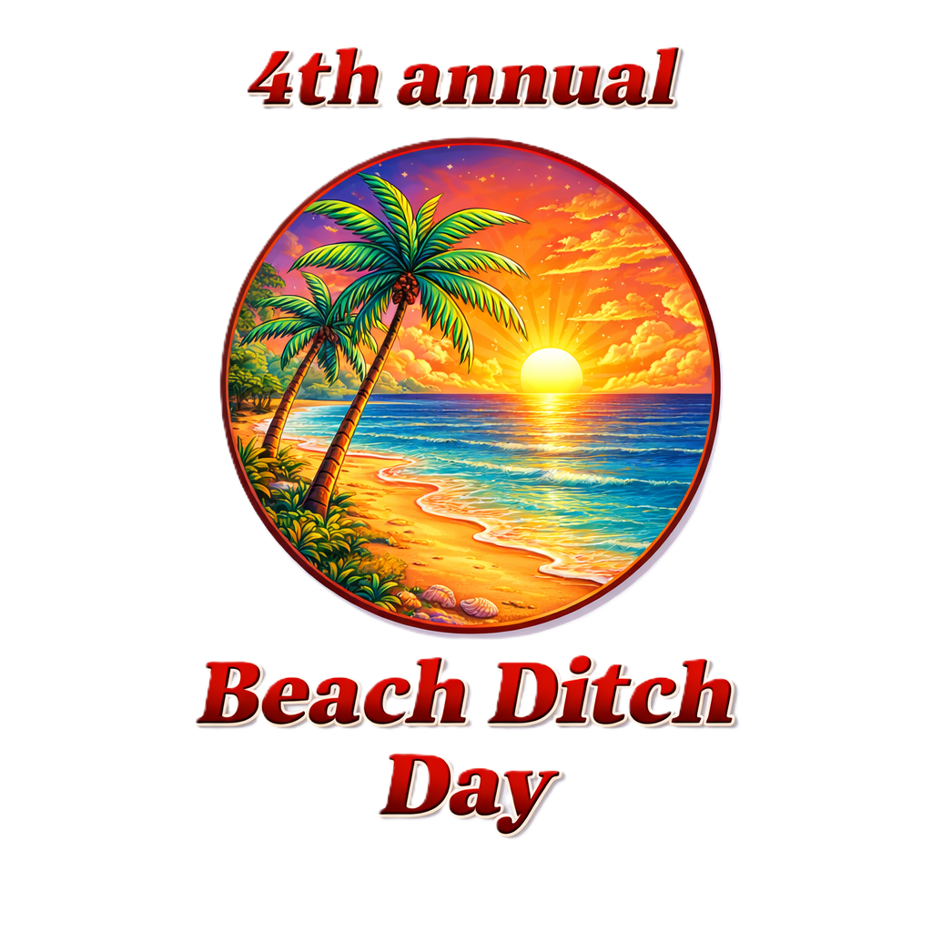 Beach Ditch Day V-Neck Tee